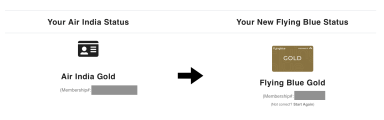 Air India to Flying Blue Status