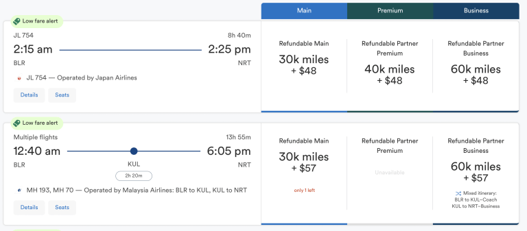 Bengaluru to Tokyo