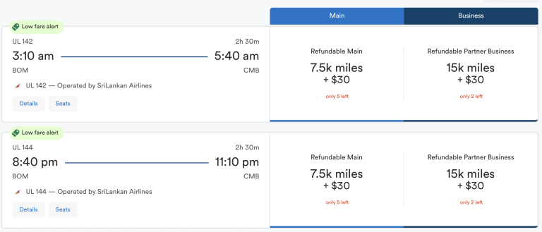 Mumbai to Colombo