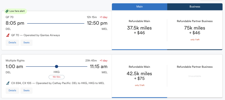 Delhi to Melbourne