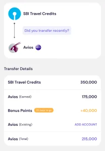 SBI Qatar Transfer Bonus