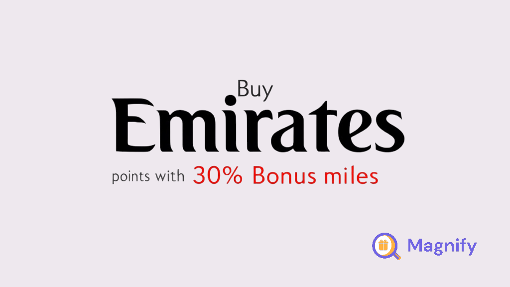 Emirates 30% Bonus Miles