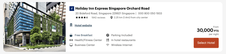 Holiday Inn Orchard Points